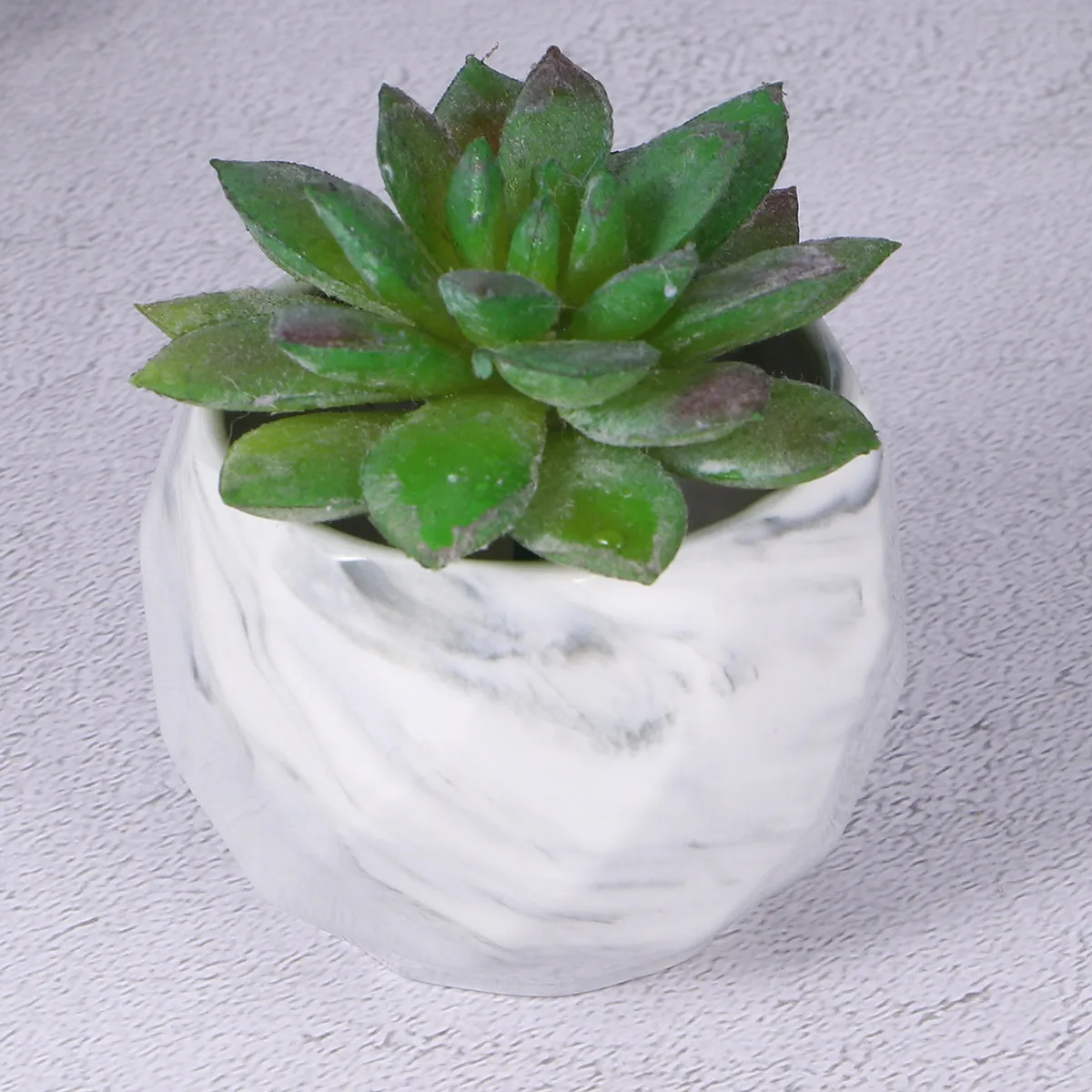 

1 шт. Стильный серый цветочный горшок под мрамор, высококачественный керамический кашпо для растений, декоративный контейнер для дома и офиса