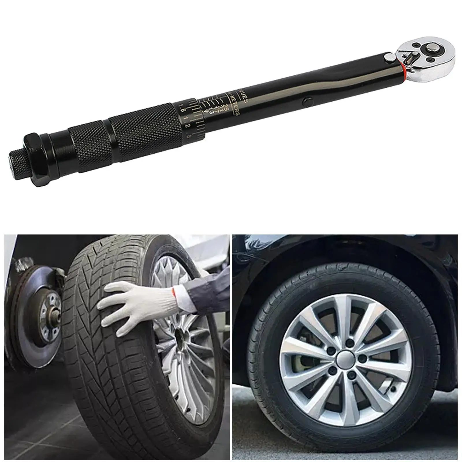 1/4'' Bicycle Torque Wrench 2-24Nm/5-25Nm Torques Key Precise Reversible Ratchet Head Bike Key For Mechanical Workshop Tools