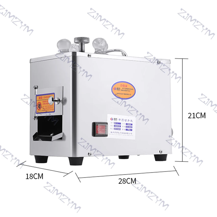 Cortadora pequeña de QY-1 para Ginseng, máquina cortadora de Maca, cortante de cornamenta Ganoderma, cortadora de hierbas medicinales chinas