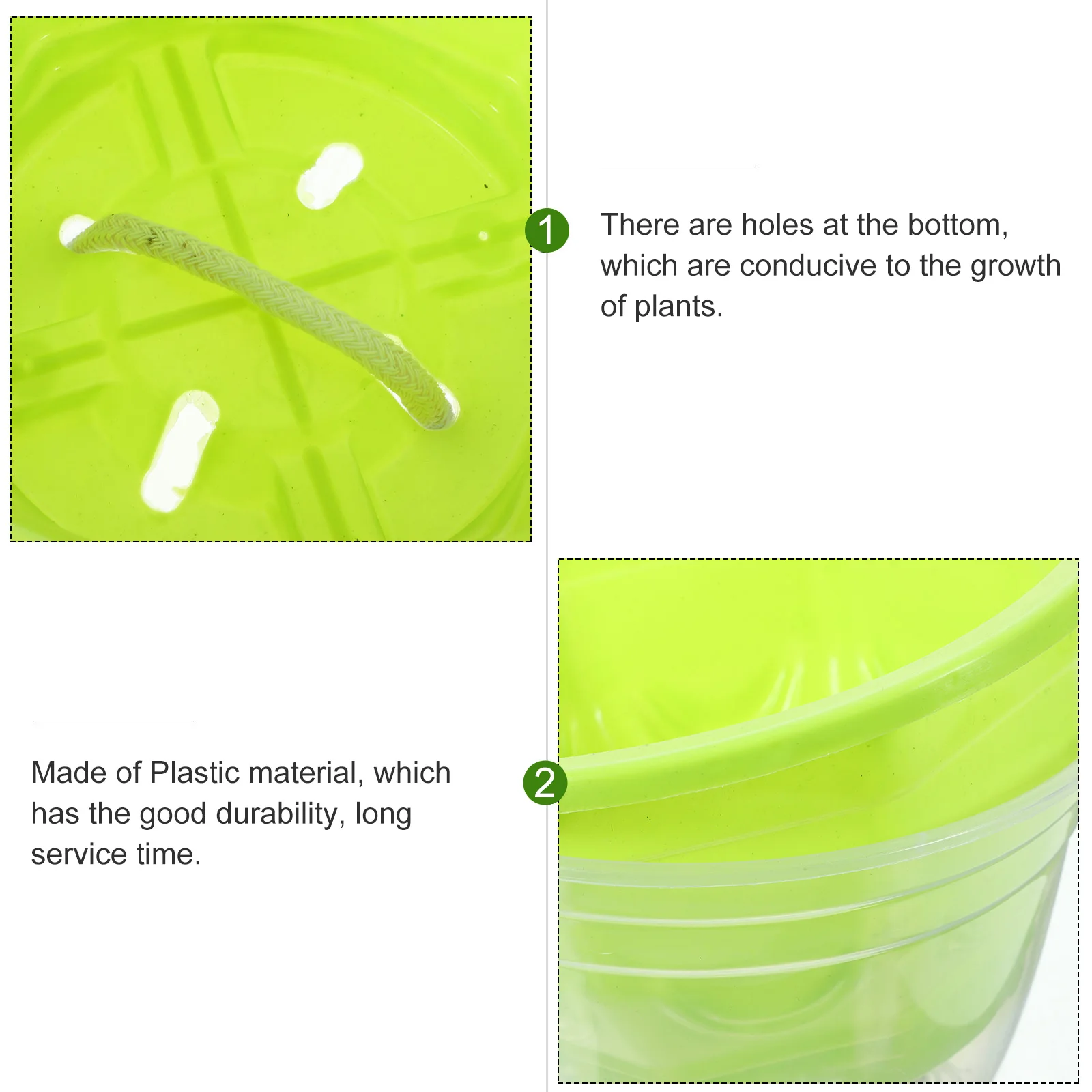 

6 set Transparent Self Watering Planters Classic Color Modern Style Automatic Pots Indoor Nursery Decorative Flower Containers
