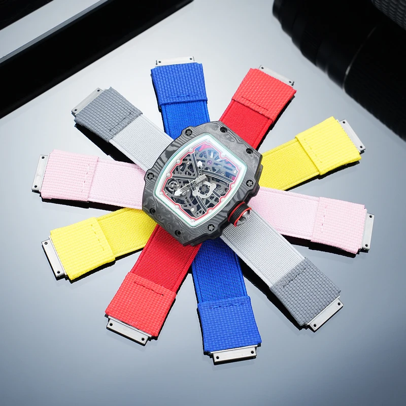 RM67 High Elastic Watchband For RM Richard Miller Men's Collection RM67-02 RM67-01 RM055 Waterproof Elastic Band Loop Strap