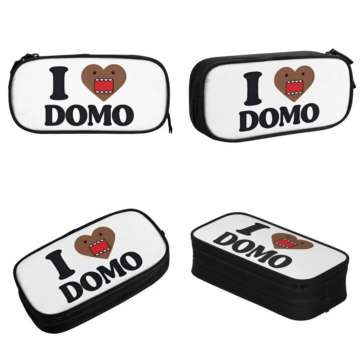 الإبداعية أنا أحب كون DJ مقلمة مقلمة حامل قلم أطفال حقيبة تخزين كبيرة الطلاب مدرسة هدية الملحقات