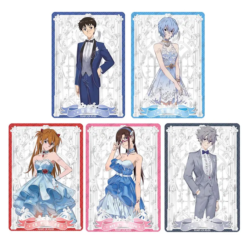 KAYOU Neon Genesis Evangelion Series 1 PR/BR/XR/CR/ZR/FR/UR/AR/ST/SSR/SR/R/N بطاقة تجميع المبتدئين الكلاسيكية الأصلية