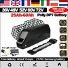 폴리 48V 60V 72V 30AH Ebike 배터리 다운 튜브 52V 전기 배터리 100A BMS Cham Rider 기존 21700 리튬 이온 배터리 3000W 1