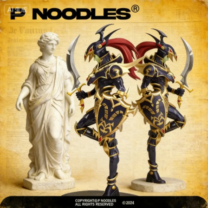 

Spot SaleBandai Original KONAMI Yu-Gi-Oh! Legion Black Luster Soldier Anime Figure Action Figurine Toys PVC Mol Collection Doll