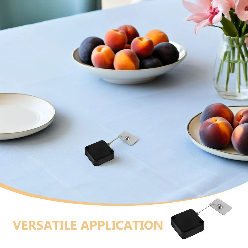 4 قطعة قفل كابل مضاد للسرقة قابل للسحب صندوق أسلاك فولاذية تلسكوبي أوتوماتيكي للتحكم في ألعاب البضائع #5