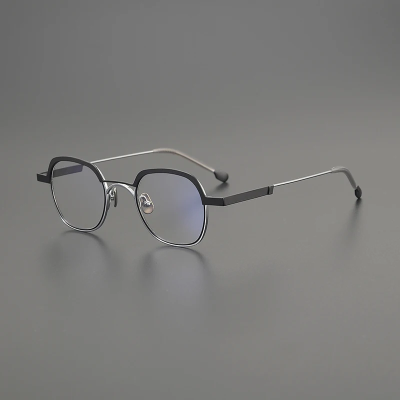 

2025 New Vintage Titanium Glasses Frames for Men Polygon Fashion Colorful Eyeglasses Frame Women Designer Brand Eyewear