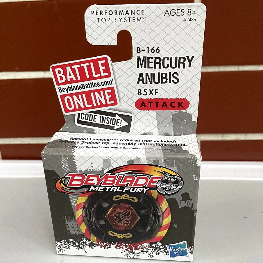 

Original Beyblade B166 Metal Fusion,BEYBLADES B-166 Mercury Anubis 85XF Attack 2012