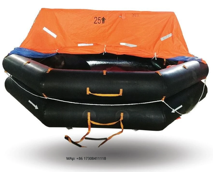 Throw Over Board Type a Inflatable Life Raft KHA-25 for 6-35 Persons