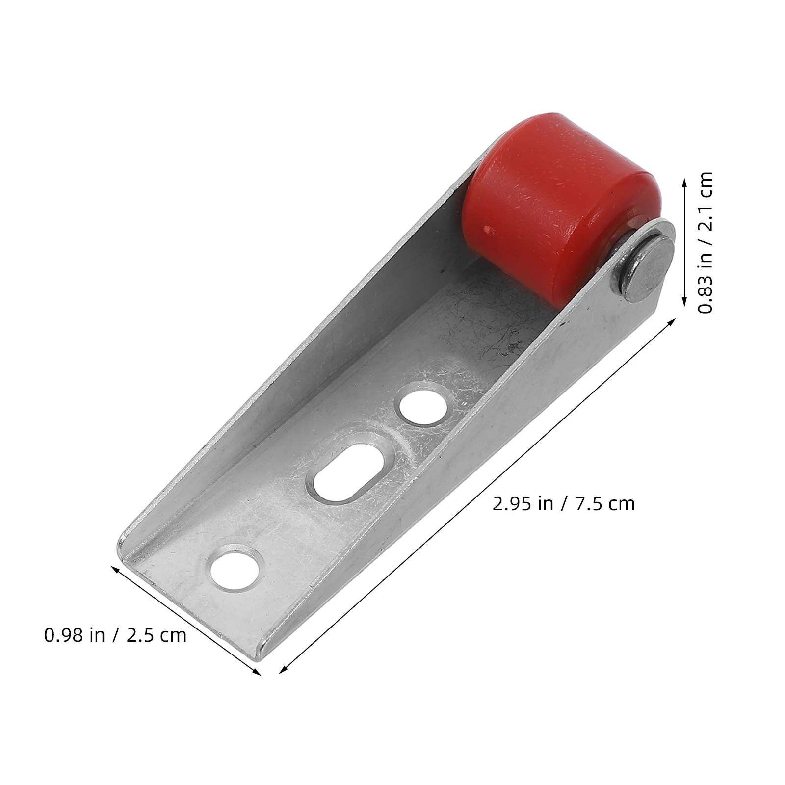 2 Pcs Wheel Vertical Support for Garden Wooden Gate Sliding Doors Barn Roller Guide Wardrobe