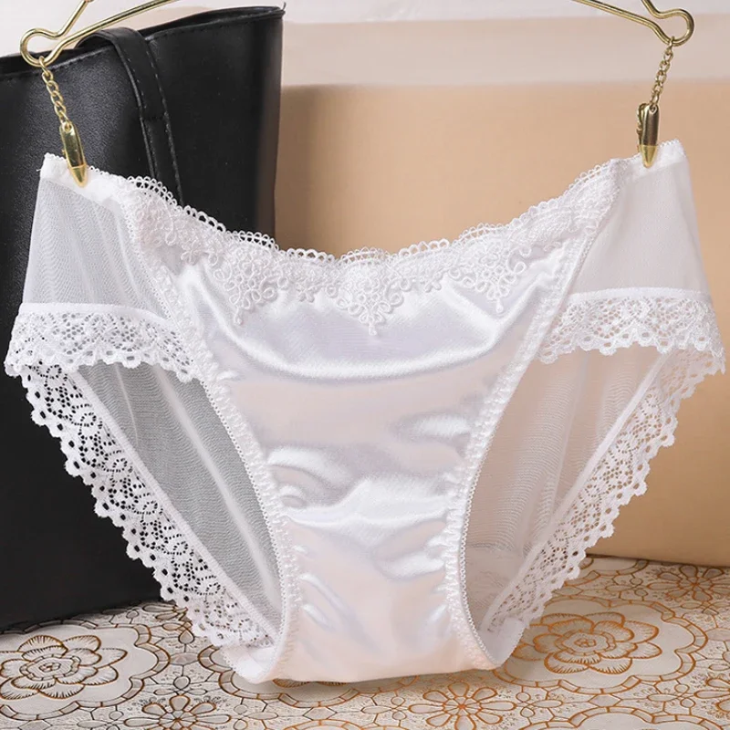 Women\'s Panties Underwear Lace Briefs Seamless Panties for Women Elastic Low-Waist Underpant Lady Sexy Female Intimates Lingerie