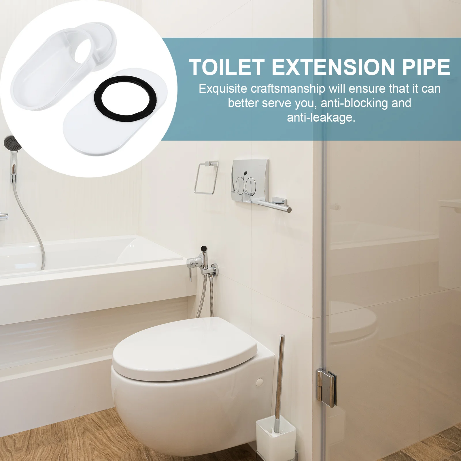 

Toilet Shifter Plastic Anti-Blocking Drainage Repair Kit For Ground Wall Row Closestool Toilet Accessories Drain Shifter