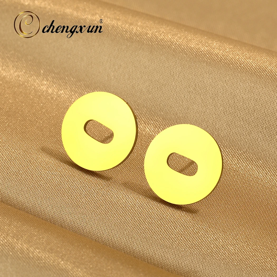 CHENGXUN Minus Stud Earrings Minimalist Jewelry Simple Earrings Trendsetter Statement Earrings for Women Girls