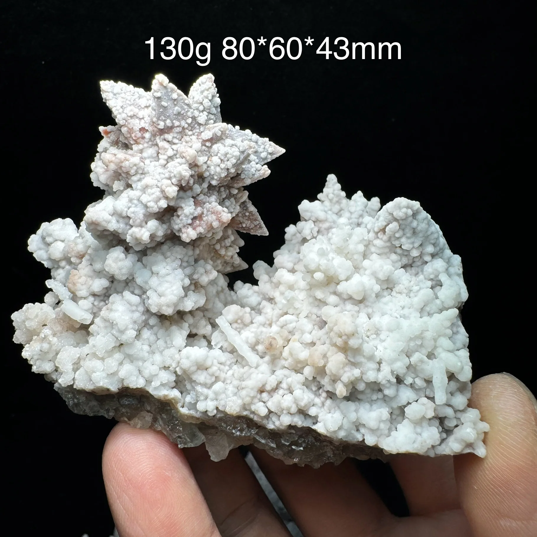 Natural Scolecite with Calcite Cluster Clear Needle Zeolite Crystal Mineral Specimen Healing Stone Home Decor