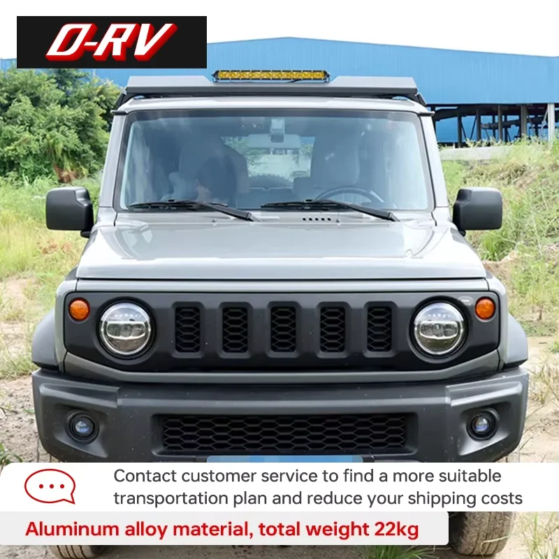 Car Luggage rack with spotlights Roof Rack Box Luggage Shelf For Suzuki Jimny 2019 2023 JB64 JB74W Carrier Accessories Exterior