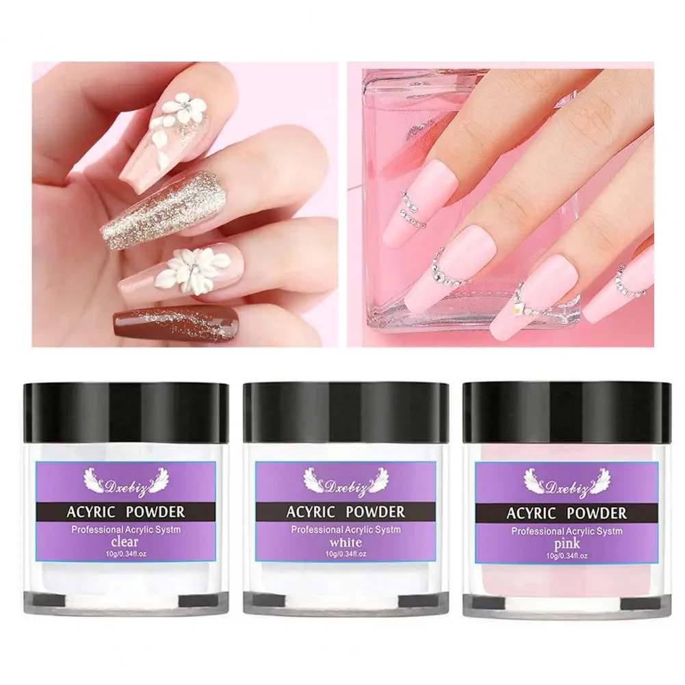 10 sztuk/zestaw Manicure zestaw długopisów szczotka z długą rączką musujące, wysoce lepkie DIA pyłek do paznokci akrylowych pędzel do paznokci zestaw długopisów materiały do paznokci