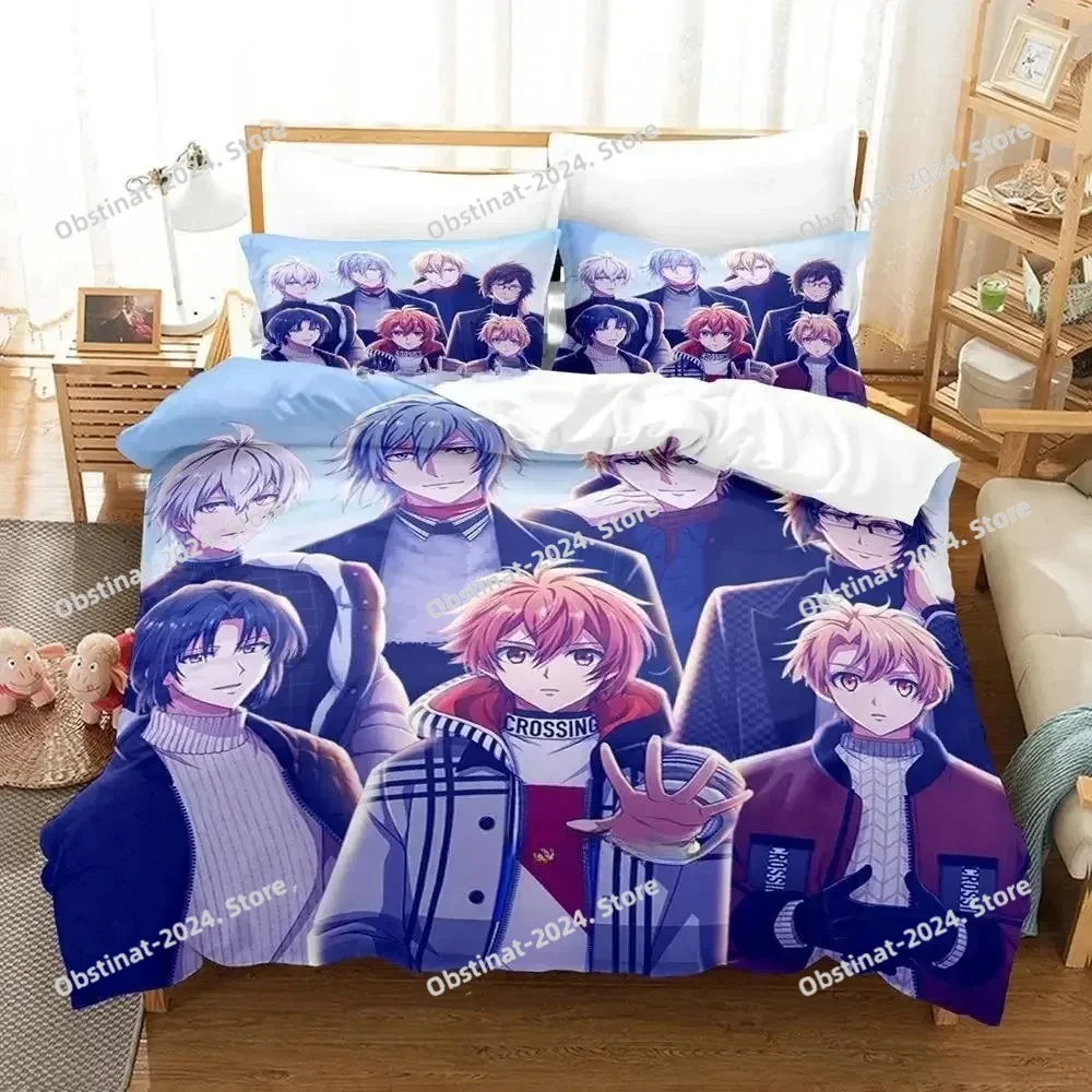 

Anime Game IDOLiSH7 Bedding Set Single Twin Full Queen King Size Bed Set Adult Kid Bedroom Duvet cover Sets Home Textile