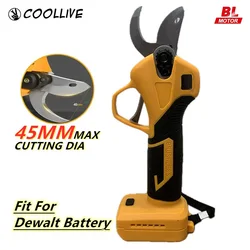 For Dewalt 20V Battery Brushless Electric Pruning Shears Cordless Portable Electric Scissors Branches Cutter Pruning Garden Tool