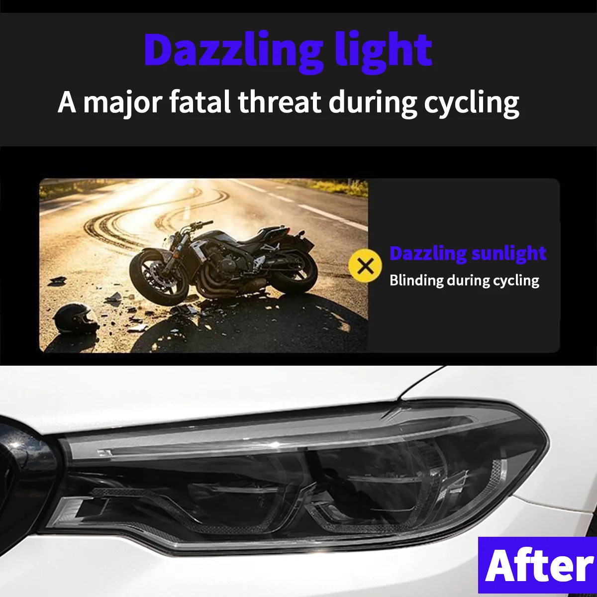 Automotive TPU Headlight Film Intelligent Light Control Car Body Protection Film Repair Scratches Photochromic Modification Film view 4