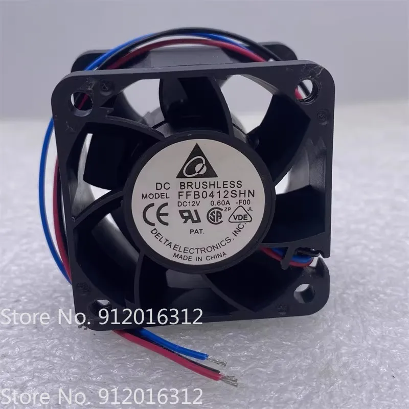 New Cooler Fan Original 4028 12V 0.60 FFB0412SHN-F00/7X56/SY86 3-wire Server Fan 40 * 40 * 28MM