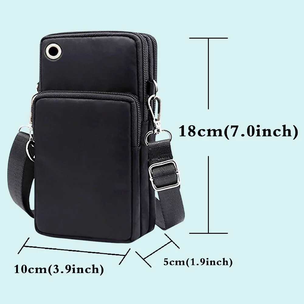 Universal Mobile Phone Bag Women Messenger Bag Purse sports arm Shoulder Bags for samsung/huawei/iphone 13 12 pro King Pattern