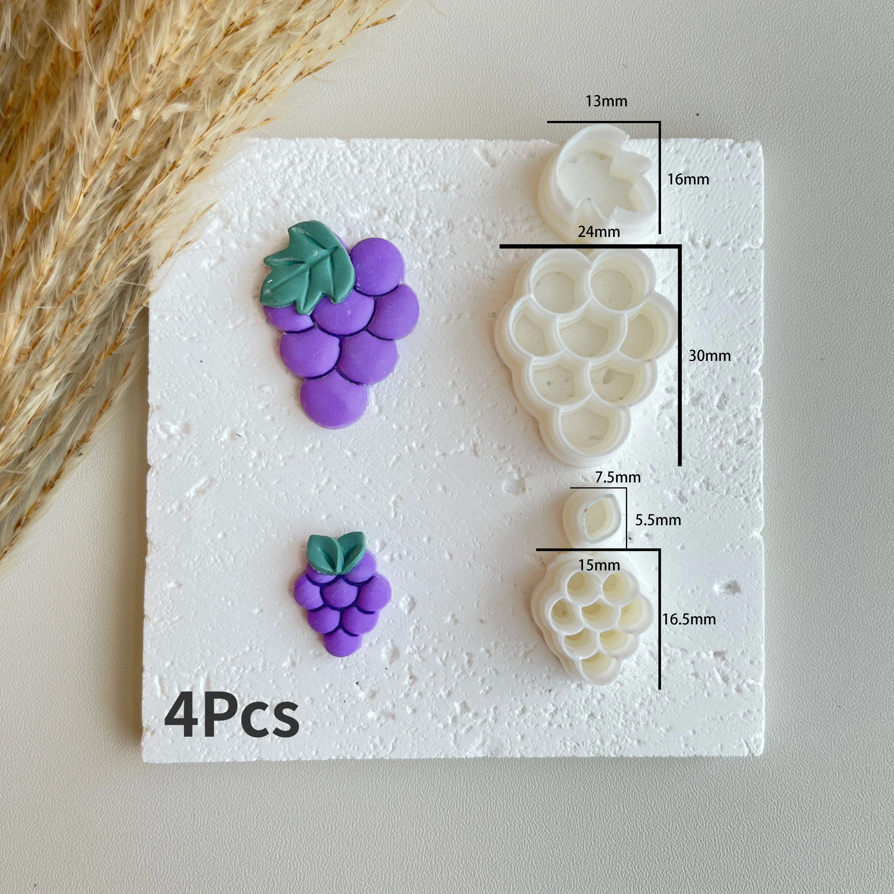 Fruits Series Polymer Cutting Molds for DIY Earrings