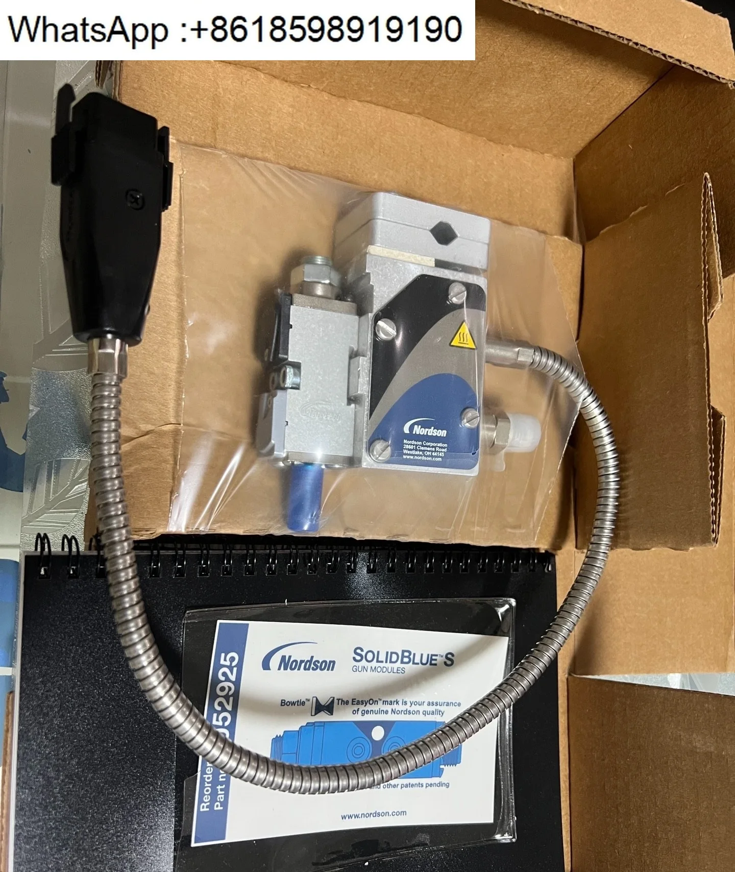 Nordson hot melt glue machine spray gun assembly 8503591 new, spot glue gun, spray module, heating module
