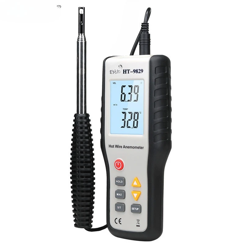 

HT9829 HT9819 Digital anemometer Split anemometer Wind temperature measurement Breeze