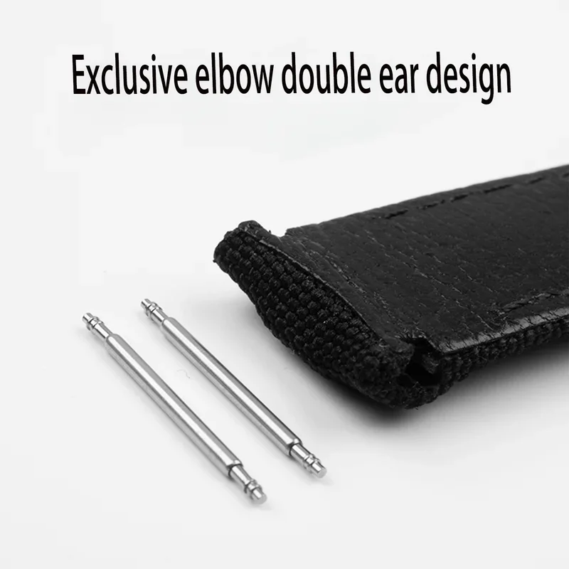 20 مللي متر نهاية منحنية اثنين شريط الربيع اتصال النايلون النسيج الجلود حزام (استيك) ساعة ل رولكس حزام دايتونا الغواصة DIW مشبك بلاستيك