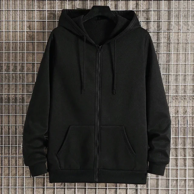 Męskie bluzy polarowe z kapturem do biegania Bluzy sportowe Moda damska Klasyczne kurtki z zamkiem błyskawicznym Y2k Płaszcze Hip Hop Streetwear