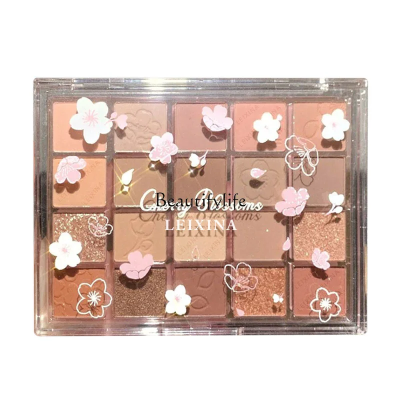 

Eyeshadow pearlescent sequins matte low saturation earth milk tea color eyeshadow disc 2023 new