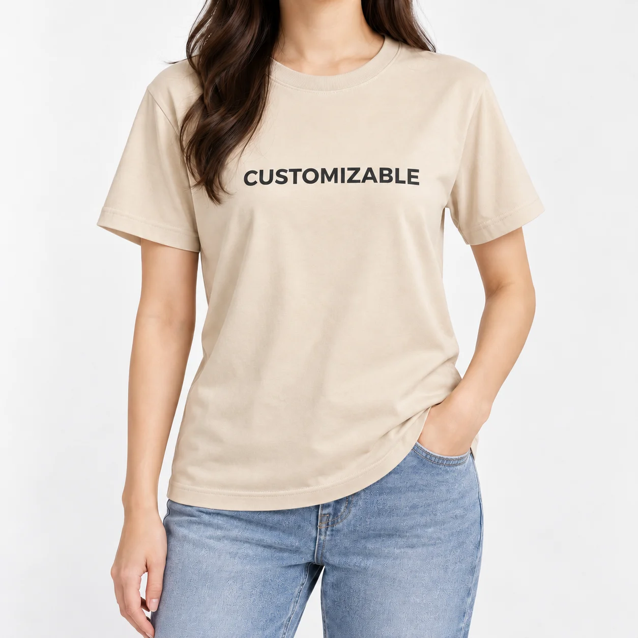 100% Cotton 5Pcs Custom Your Own Design T Shirt Women Men Personalized Short Sleeve Tee For Team Party Gift