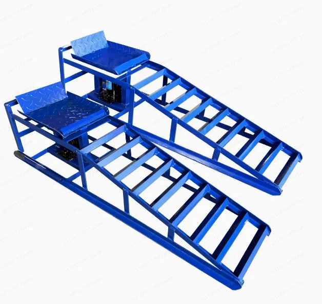 Adjustable 2 Ton  Garage Car Lift Ramp Portable Steel Hydraulic Car Jack Lifter Repair Lifting Equipment