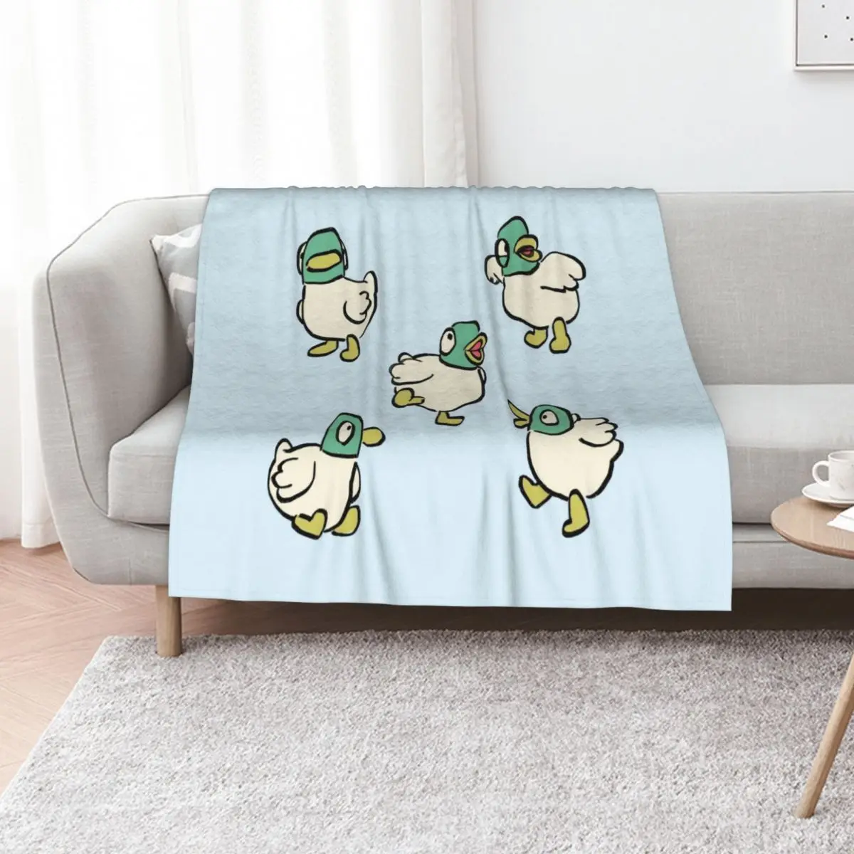 

I draw many ducks doing things / sarah and duck Throw Blanket Decoratives Cute Luxury Brand Bed Blankets