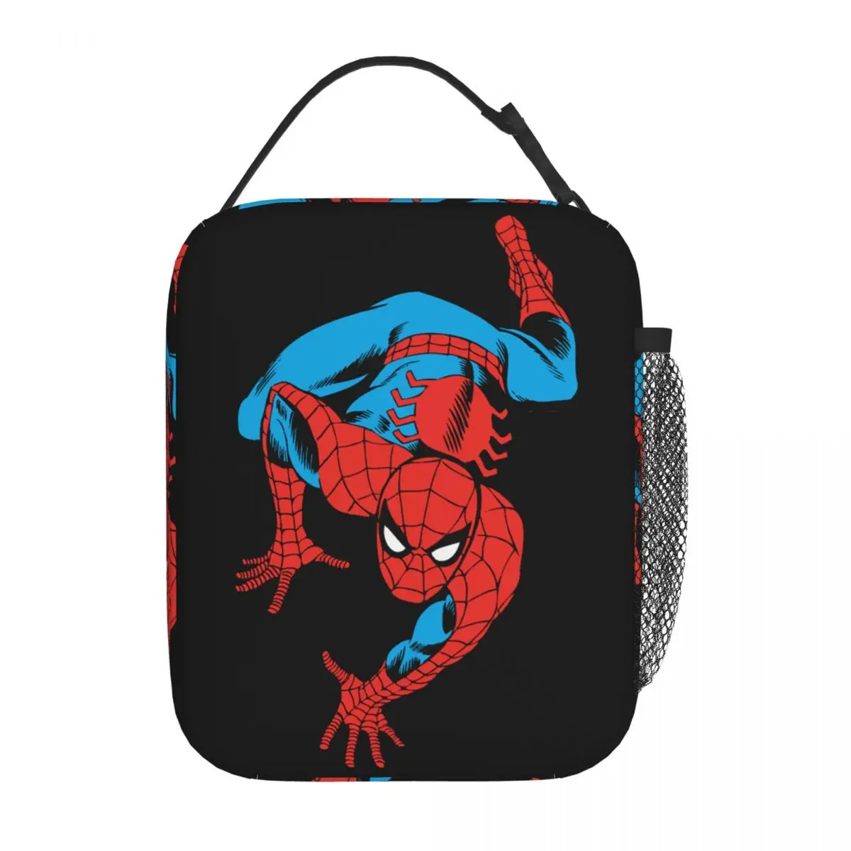 Bolsa de almuerzo con aislamiento térmico para hombre araña, contenedor de comida a prueba de fugas, bolsa Bento para oficina y exteriores