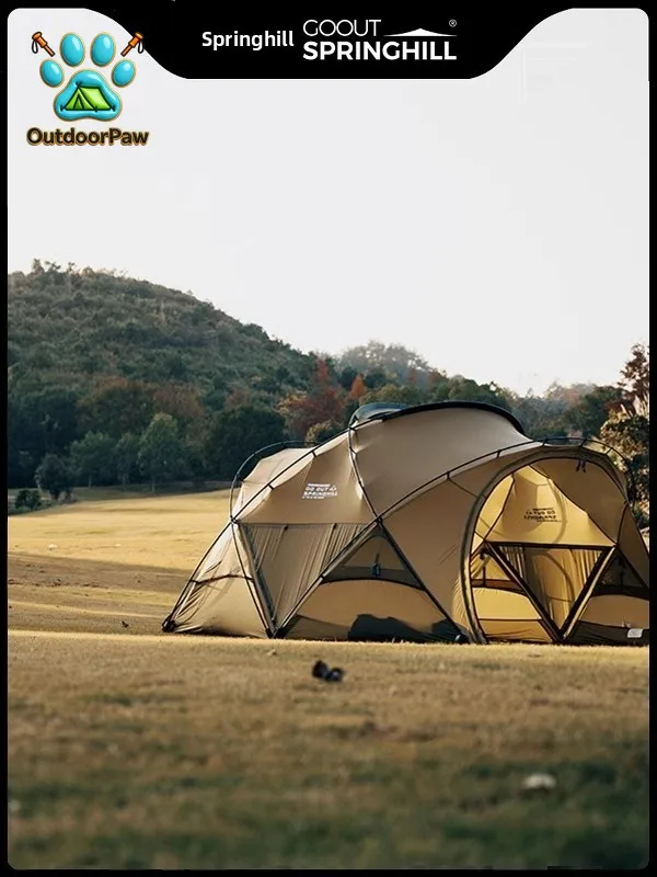 Portable Lightweight Outdoor Cam Tent f-Spherical Sun-Protective Springhill for Cam Travel And Mountain Climbing