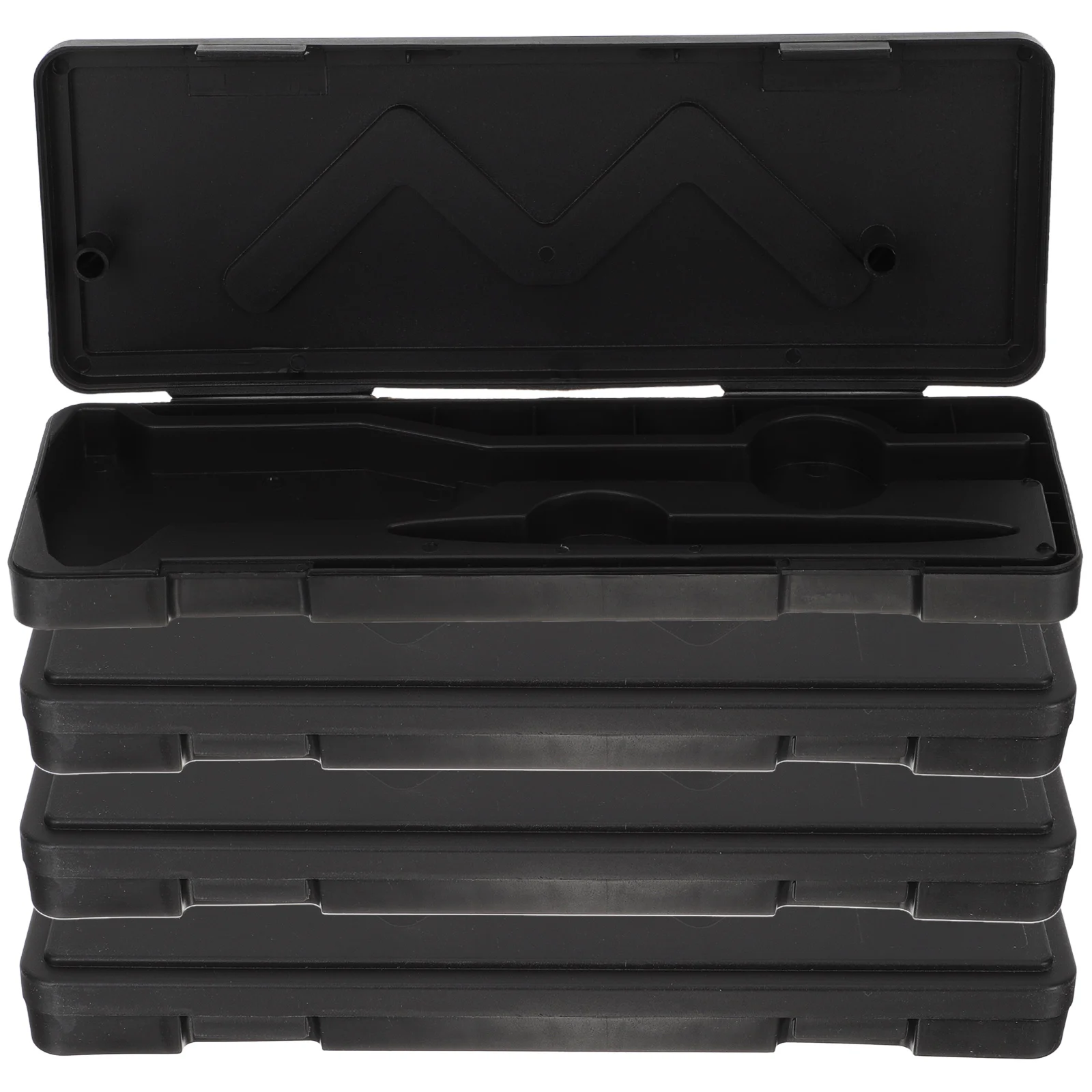 

4Pcs Caliper Lightweight Portable Storage Container Measuring Tools Ruler Plastic Case Dial Caliper Box Multi Function