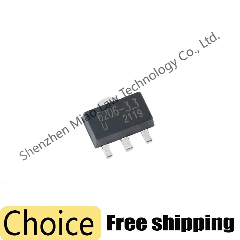 10pcs/lot XC6206P332PR XC6206P302PR XC6206P362PR SOT-89 SOT89 3.3V 3V 3.6V 500mA LDO Chip IC Controller New Original