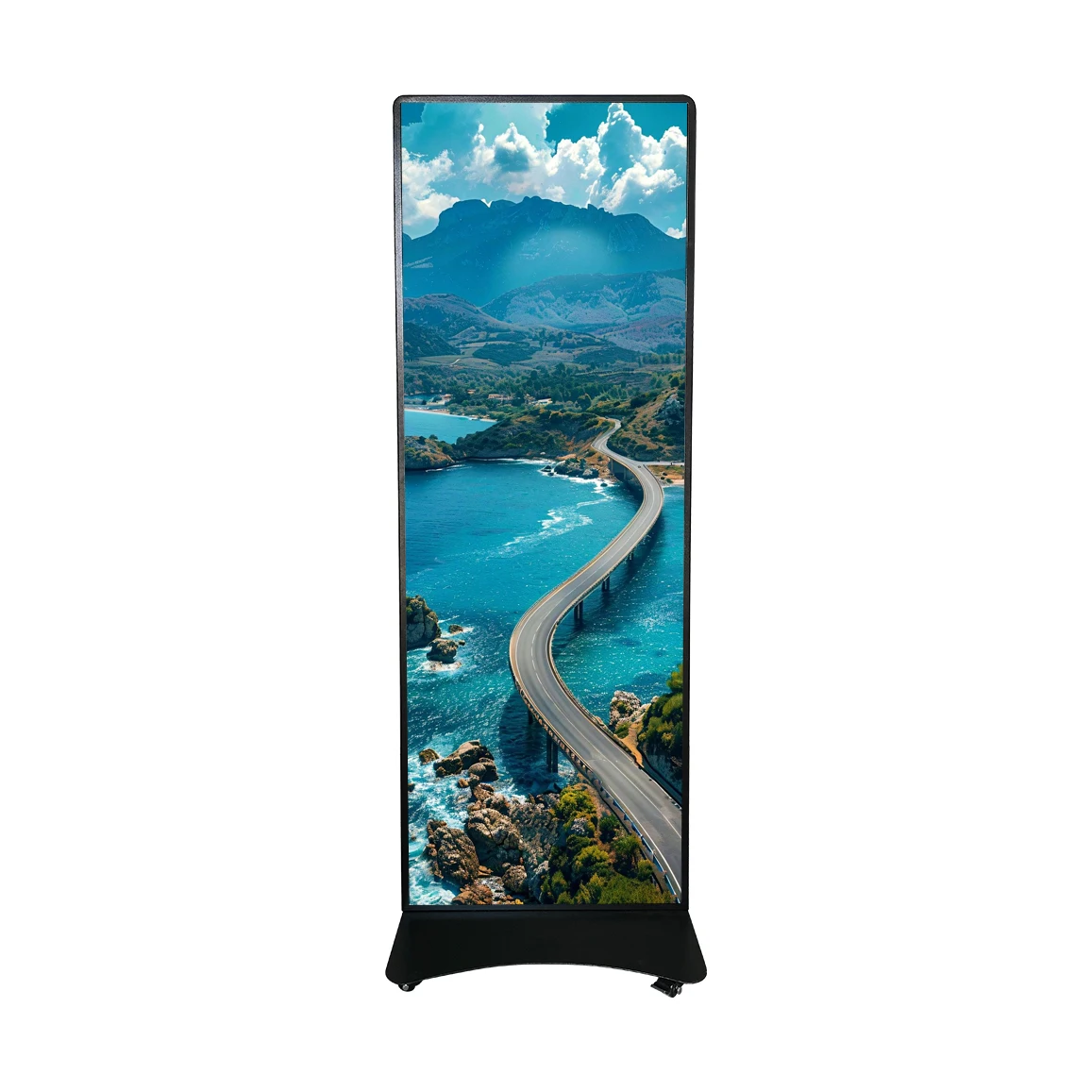 Standing LED Display All in One LED Screen P2.5 Standing Electronic Billboard 640 1920 Seft-Standing Display Full Color