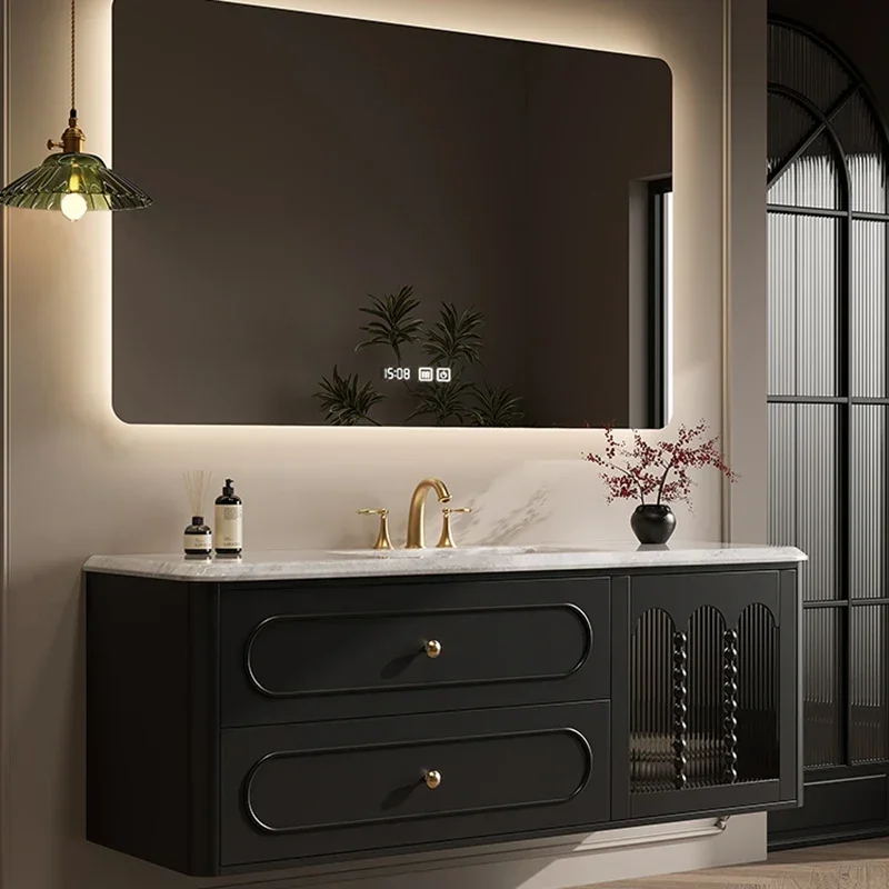 Simple Design Bathroom Vanities Shelves With Sink Storage Vanity Bathroom Vanities Multifunction Bathroom Fixture Gabinetti LLBC