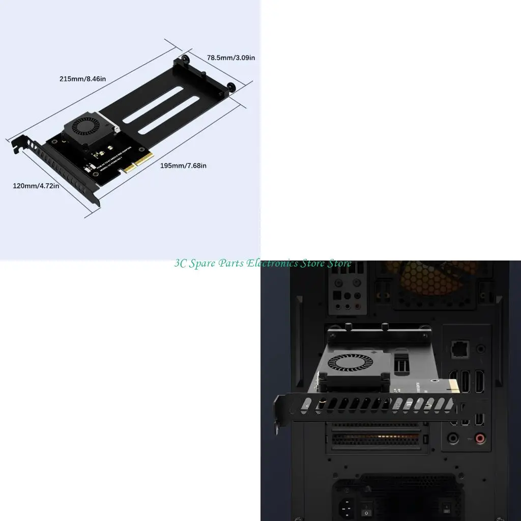SZ Toolless Installation PCIe 5.0 Adapters Card for High Density NVMe Storage Expansion