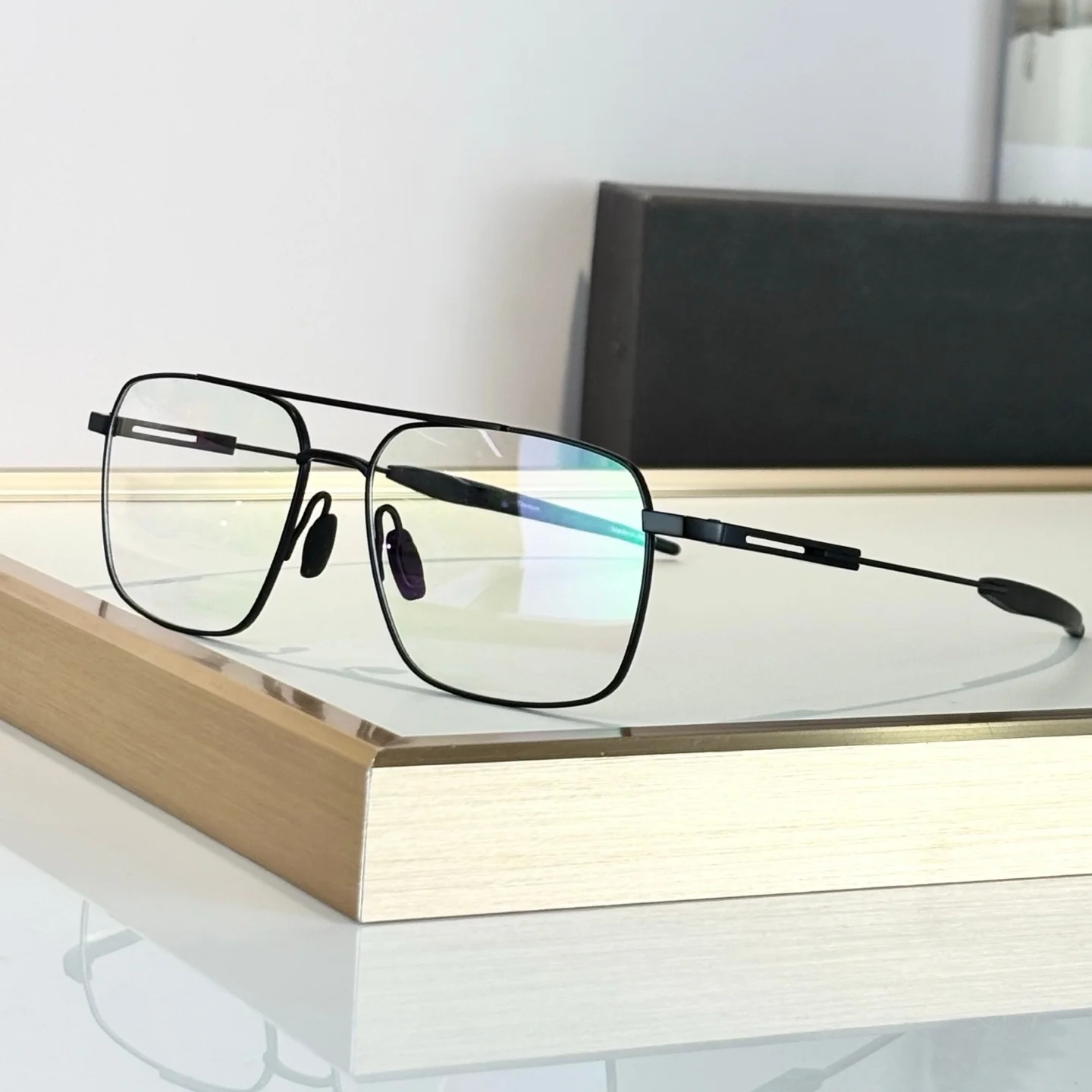 

P8780 Fashion Outdoor Metal Eyeglass Temples Square Alloy Popular Women's Glasses Frames Designer Trendy Men's Glasses Frames