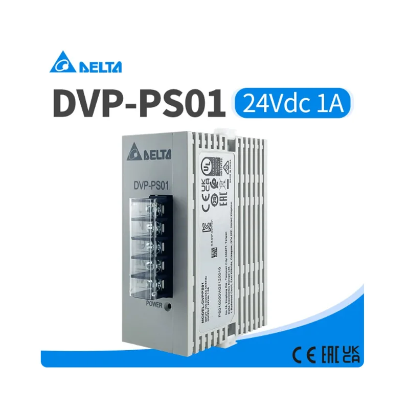 Original DELTA DVP-PS01 Rail switch power supply 24VDC 1A PLC dedicated power module