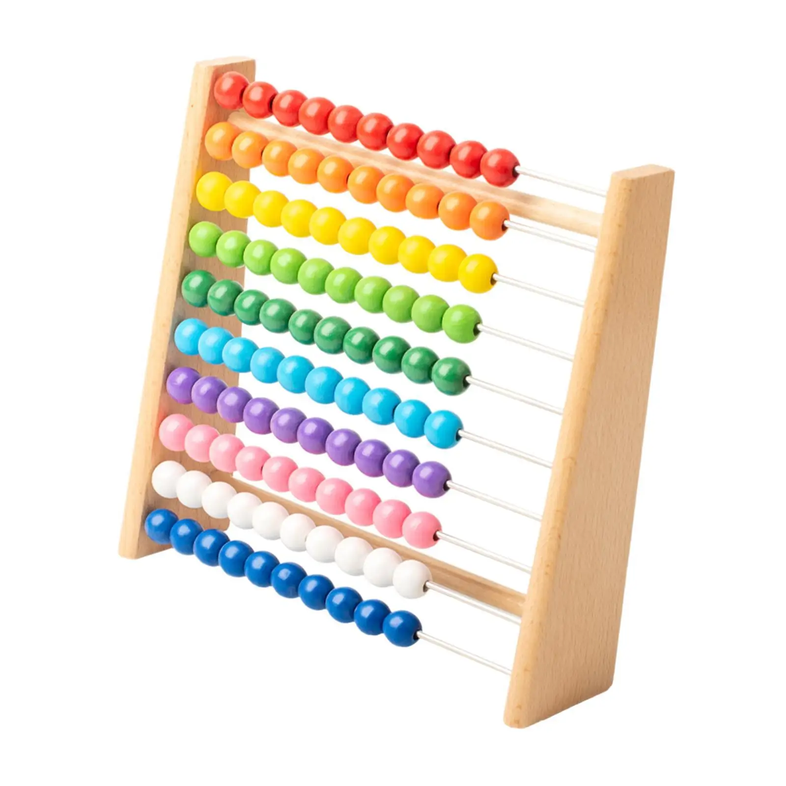 Ábaco de madera Montessori juguete de matemáticas clásico para niñas niños regalos de cumpleaños para bebés