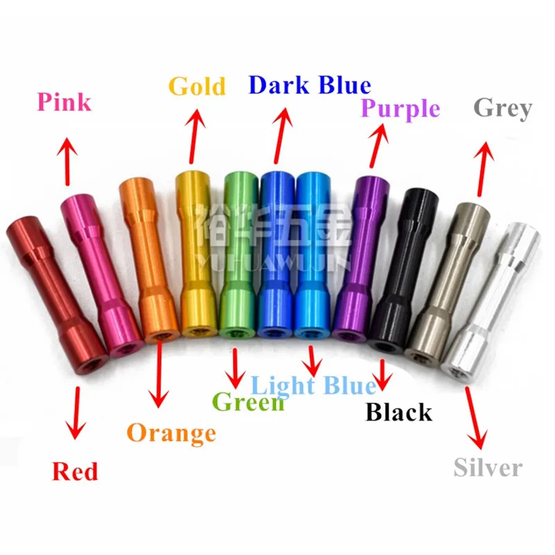 20pcs M3 Aluminum Spacers M3*10/15/20/25/28/30/35mm OD=6mm Aluminum Alloy Round Standoff Spacer Rods for RC Parts Multicolor