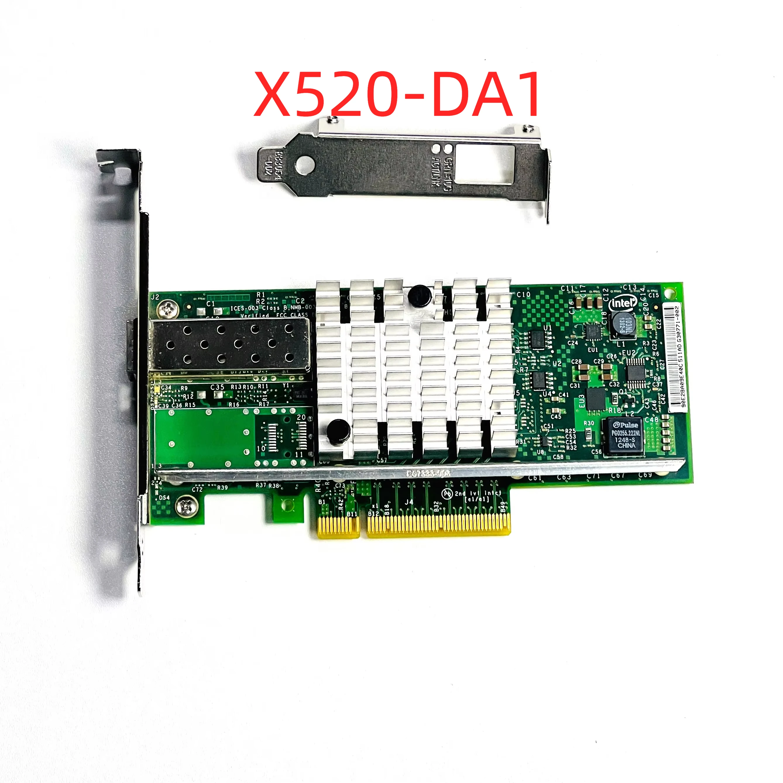 X520-DA1 10G PCIe X8 10 Gigabit LAN Kartu SFP Tunggal + Port Adaptor Serat Jaringan X520-DA1 untuk Antarmuka Server RJ45