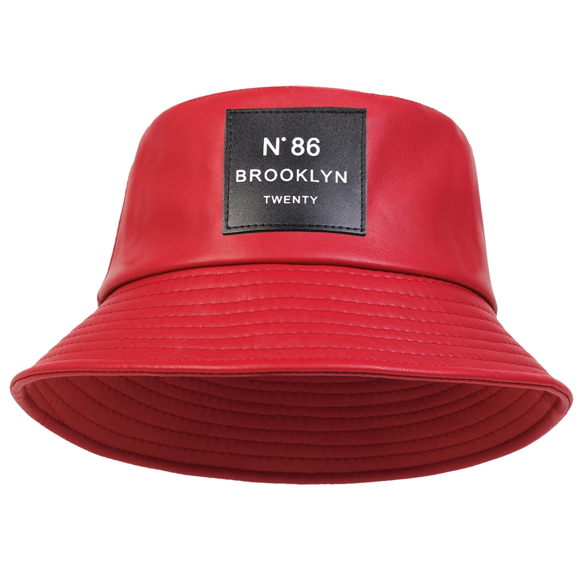 Spring summer Brooklyn panama Bucket hat outdoor travel hat fashion sun hat men and women leather Panama hat