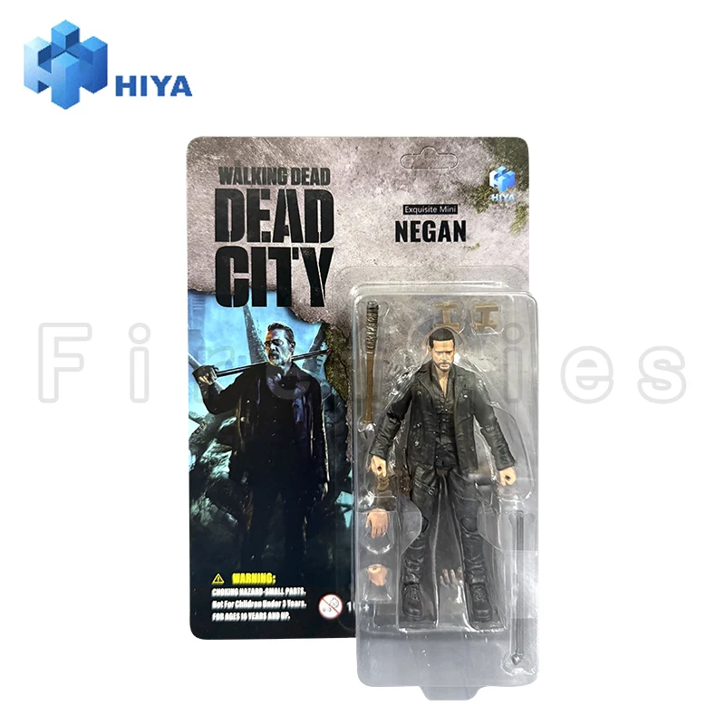 1/18 HIYA 3,75 cala figurka wykwintna mini seria The Walking Dead Dead City Negan Anime zabawka