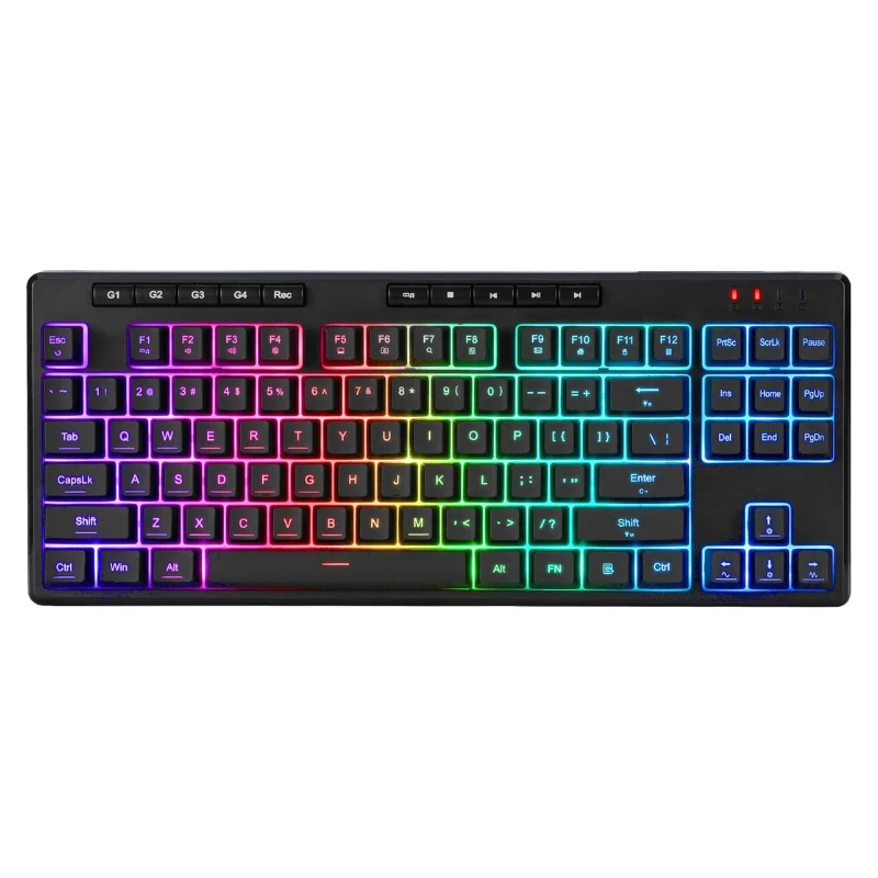 

Redragon K516 PRO Shiva TKL RGB Wireless Membrane Gaming 87 Keys Mechanical-Feel Keyboard,Smooth Linear Switch