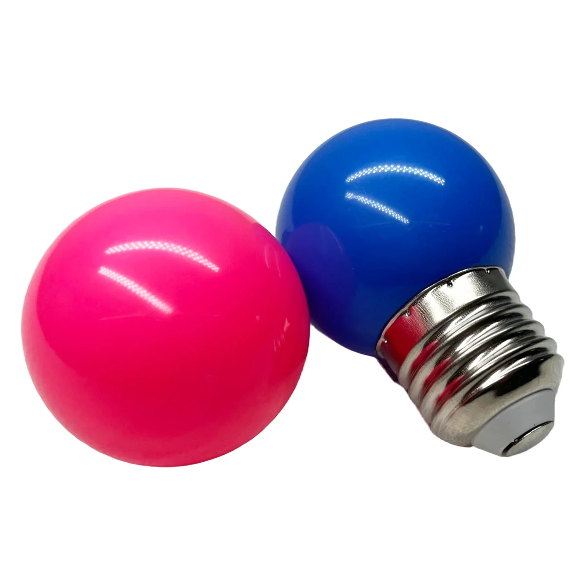 2W E27 B22 LED Globe Bulb Kleurrijke G45 Decoratie Lichtblauw Groen Paars Rood Geel Roze Oranje Wit voor Party Decor 110V 220V